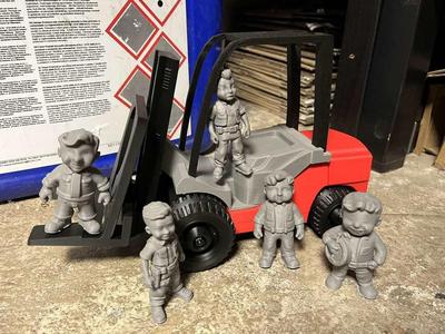 Cute little Hardworking Boys, working figures guy