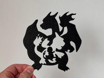 Pokemon - Charmander, Charmeleon and Charizard