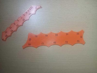Fillet gauge. Medidor de radios