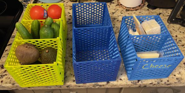 Hex basket / box for organization