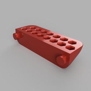 Hex bit holder for ArtPlast or Parkside wall panel