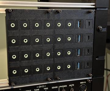 Eurorack Patchbay / Pass Through Panel using Keystone Jacks