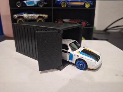 Shipping Container One side door HotWheels 1/64