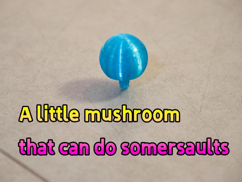 Acrophobic Mushroom Flip Gyro Fidget Toy