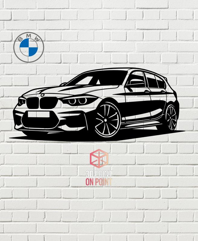 BMW SERIE 1 - 2D WALL ART #1