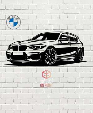 BMW SERIE 1 - 2D WALL ART #1