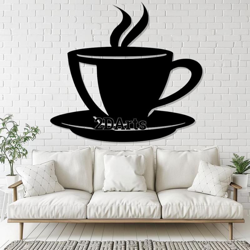 Coffee Cup Tea Cup 2D Wall Art/Window
