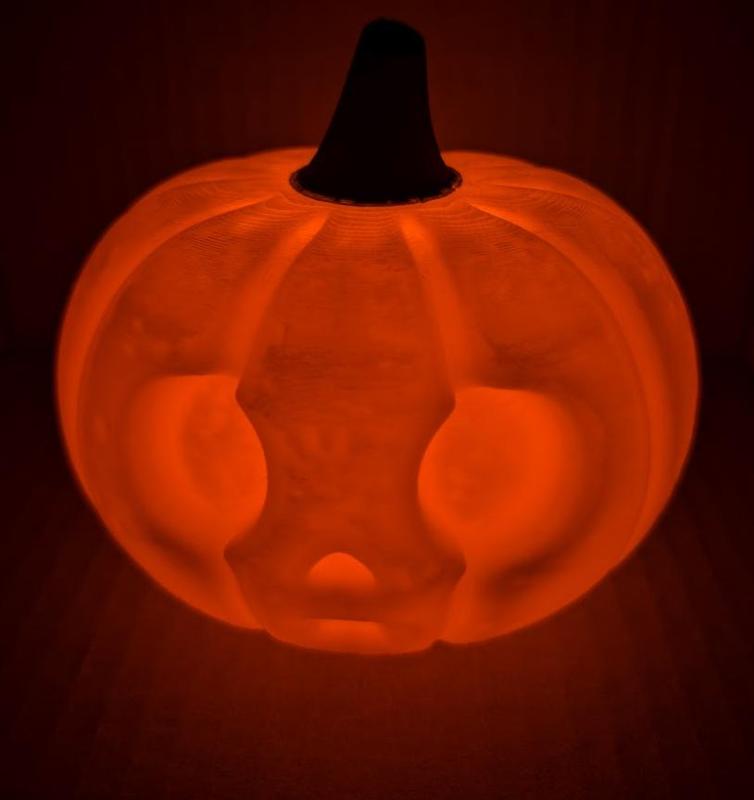 Cute Scared Pumpkin - LED Tea Light