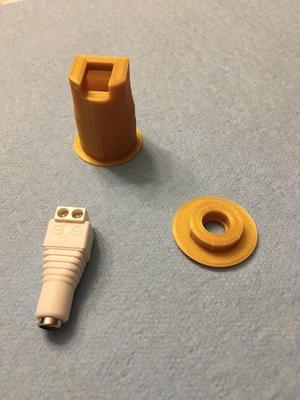 Retainer Shell for Barrel Jack to Screw Terminal Connectors