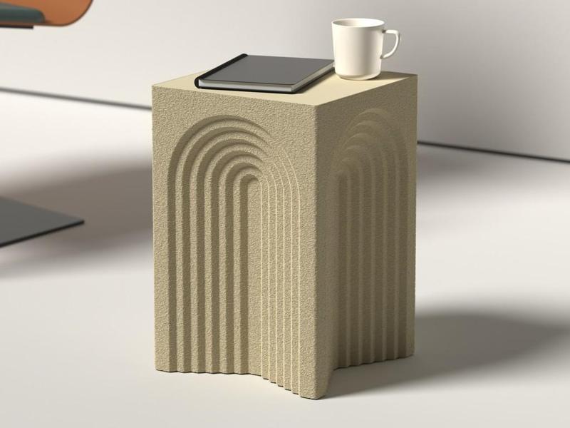 Arch Retro - Fully 3D printed coffee table - SIDE Collection