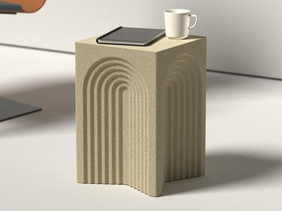 Arch Retro - Fully 3D printed coffee table - SIDE Collection