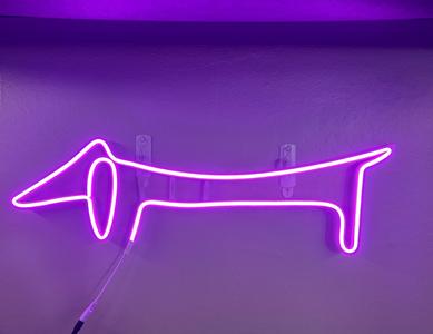 Picasso Dog Neon Wall Sign