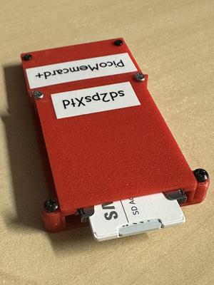 PicoMemcard+ case for Large format SD Card