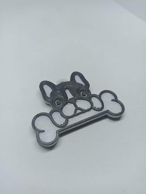 PLACA BULLDOG PERRO / DOG TAG