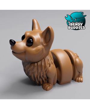 Dogcorn Cute Corgi / Dog Articulated / Print-in-Place Hound Creature / Canine Beast / Pet Animal 