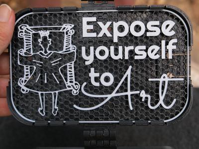 Expose Yourself to Art sign