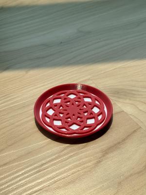 Interwoven Flower of Life Coaster – Sacred Geometry Inspired