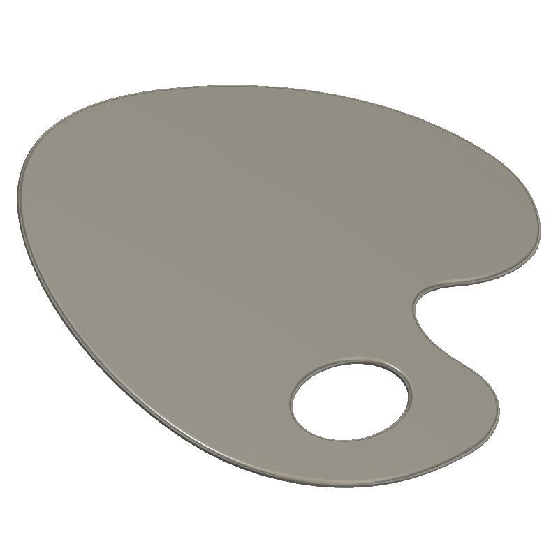 plain paint palette (6 inch)