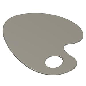 plain paint palette (6 inch)