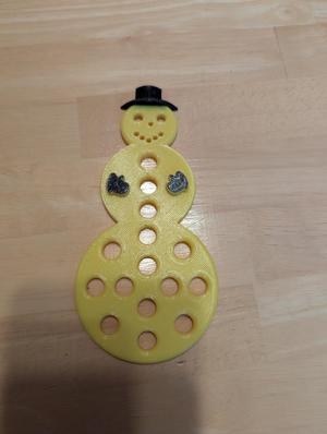 Cross Stitch Floss Organizer - Snowmen