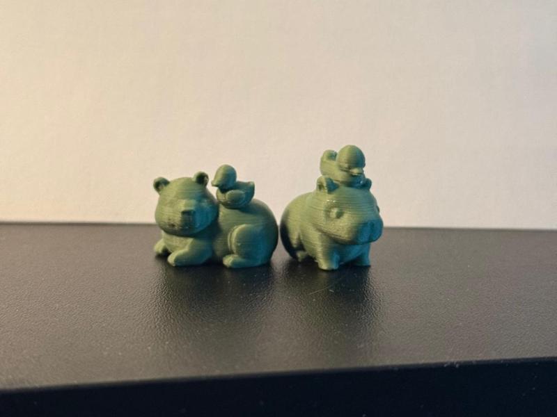 Mini Capybara with Duck 
