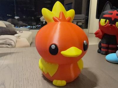 Torchic multicolor multi-part print (no AMS needed)