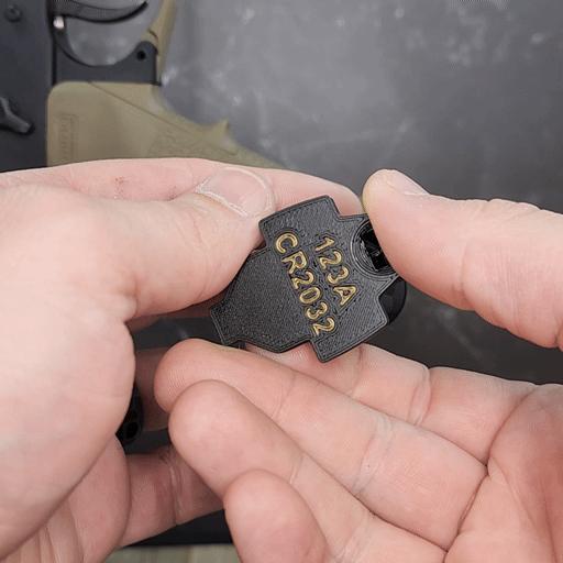 Magpul Grip insert cr2032 and 123A