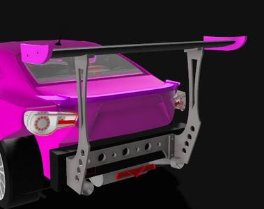 RC DRIFT CAR 1:10 GT WING ROCKET BUNNY REAR SPOILER 