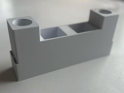 Toothbrush holder two people toothpicks on the side