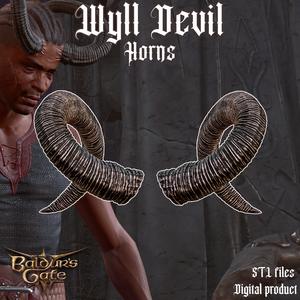 FANTASY WYLL COSPLAY HORNS BALDURS GATE 3