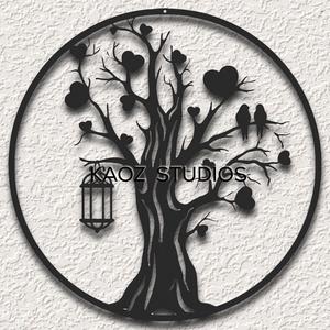 tree of life wall art heart tree wall decor birds in a tree decoration