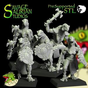 Aztolanni Iguanisaur Female Club Warriors - Lizardmen