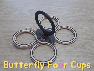 Butterfly 4Cups Carrier foldable
