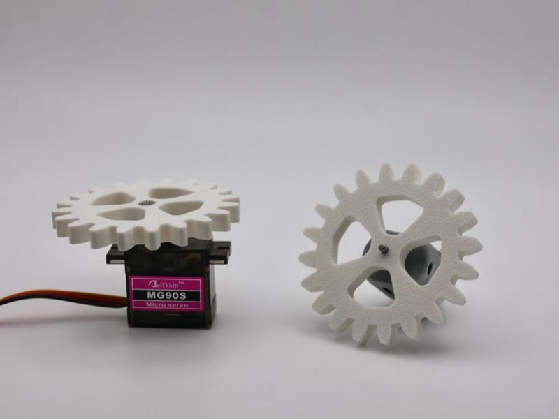 DC Motor and MG90S Micro Servo Motor Gears