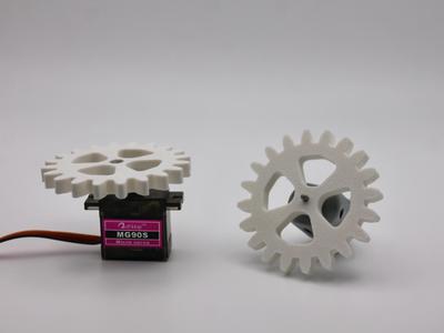 DC Motor and MG90S Micro Servo Motor Gears