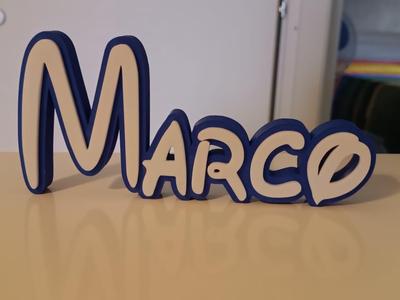 Marco Disney Name Sign Ornament Room child Birth