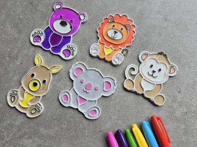 Cute Animals Coloring Set Safari Zoo Sharpie