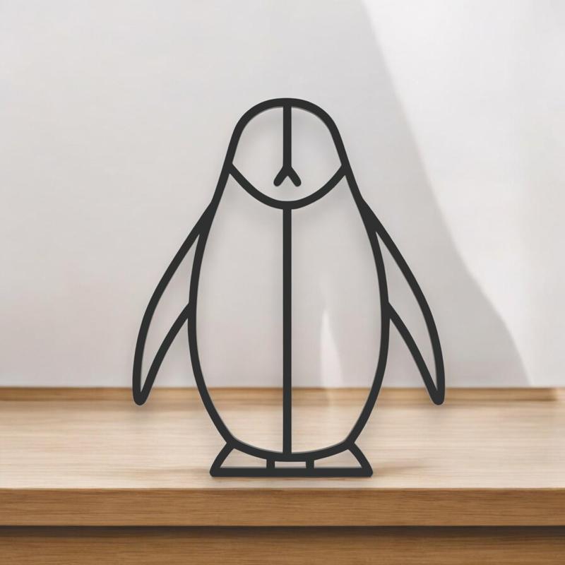 Penguin Line Art - Desktop Line Art
