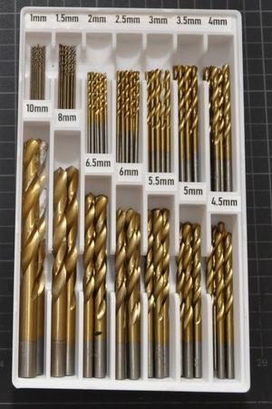 3x5 Gridfinity Drill storage box for Metric drill bits 1-10mm, Now with optional Lids