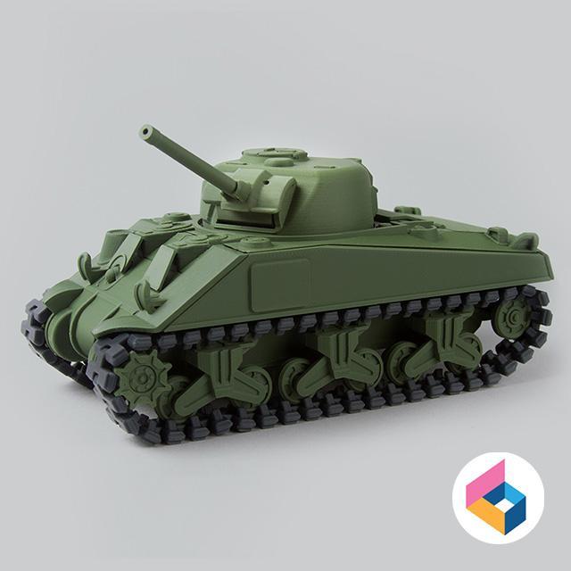 Foldable tank sherman