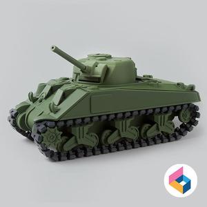 Foldable tank sherman
