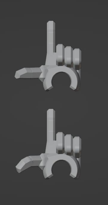 Pistol finger hands