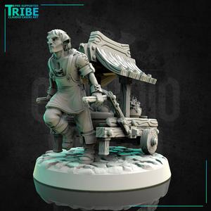 (0224) Male human elf tiefling half-orc firbolg itinerant merchant with cart