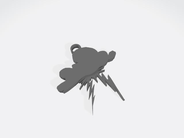 Lightning cloud earring