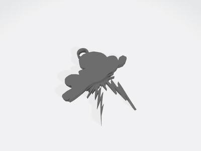 Lightning cloud earring