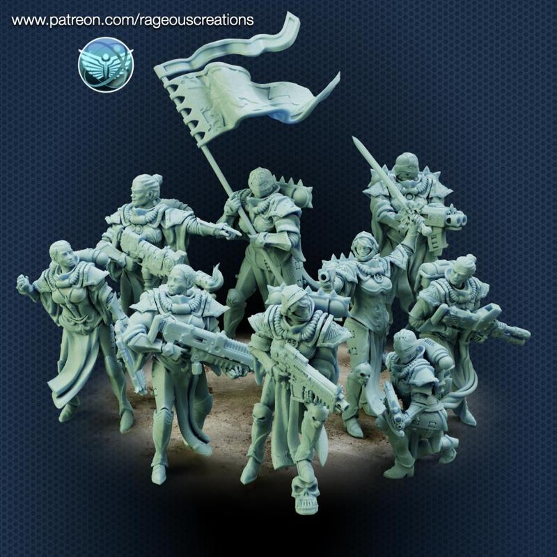 10X pre supported battle nuns,