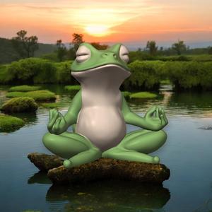 Frog Meditating