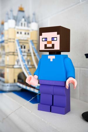 Minecraft Steve Giant Minifigure (16") – Blocky Adventure Awaits!