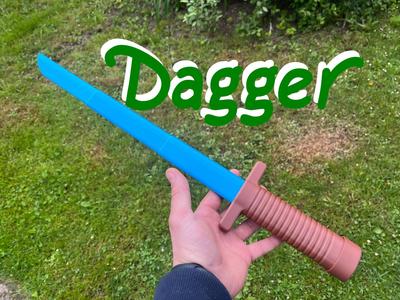 Collapsible, retractable dagger