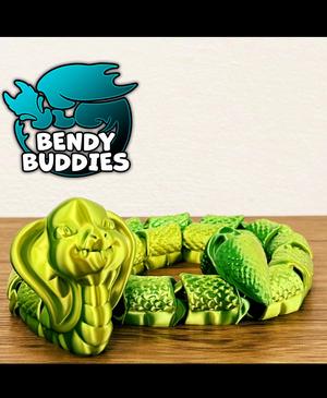 Snicksy Gentleman Cute Snake / Serpent Articulated / Print-in-Place Reptile Serpentine Creature